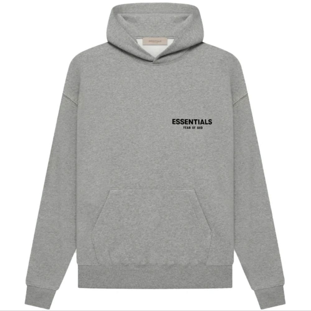Fear of God Essentials Gray Logo Hoodie